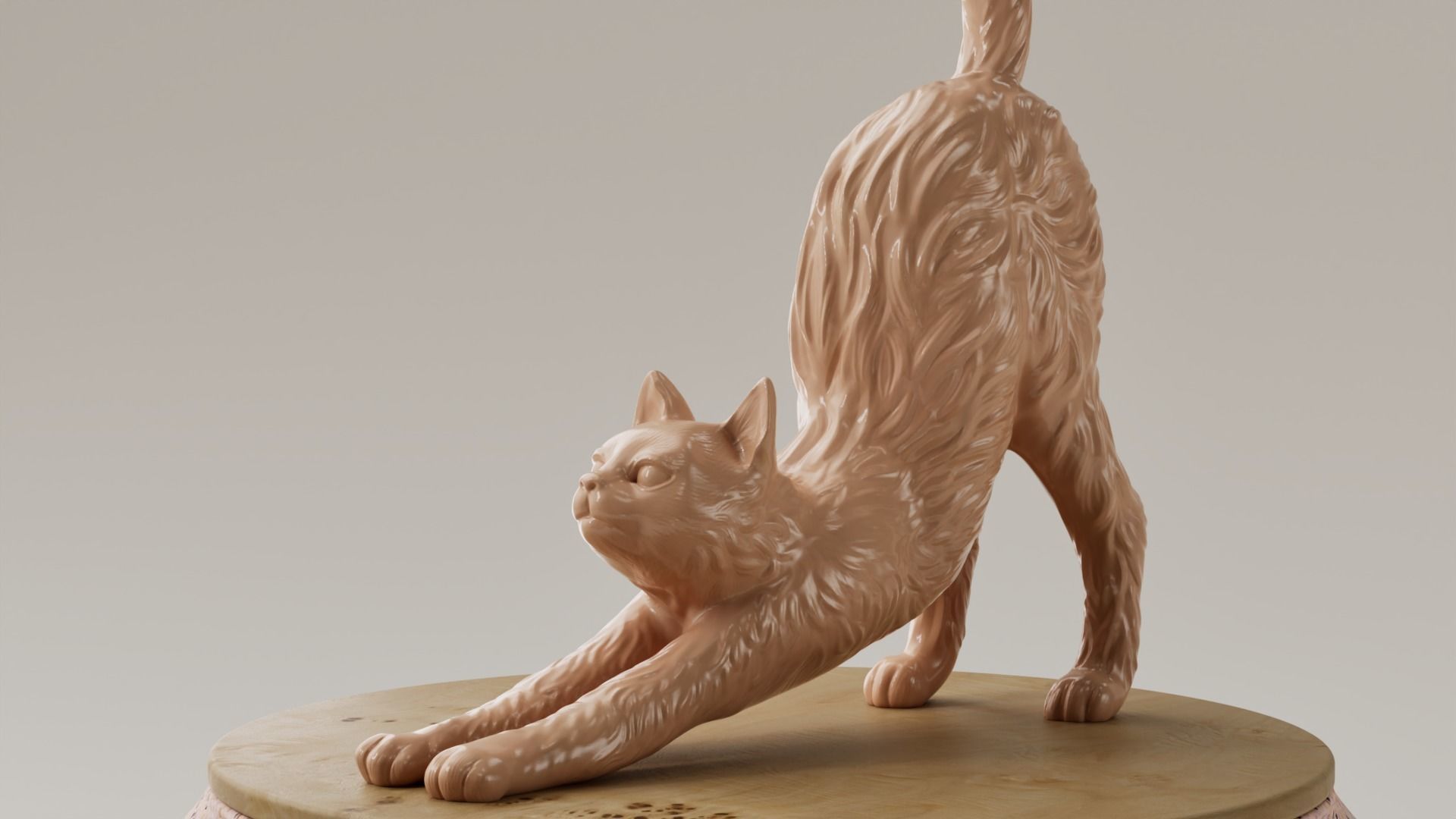 ESCULTURA - GATO 3D print model_1