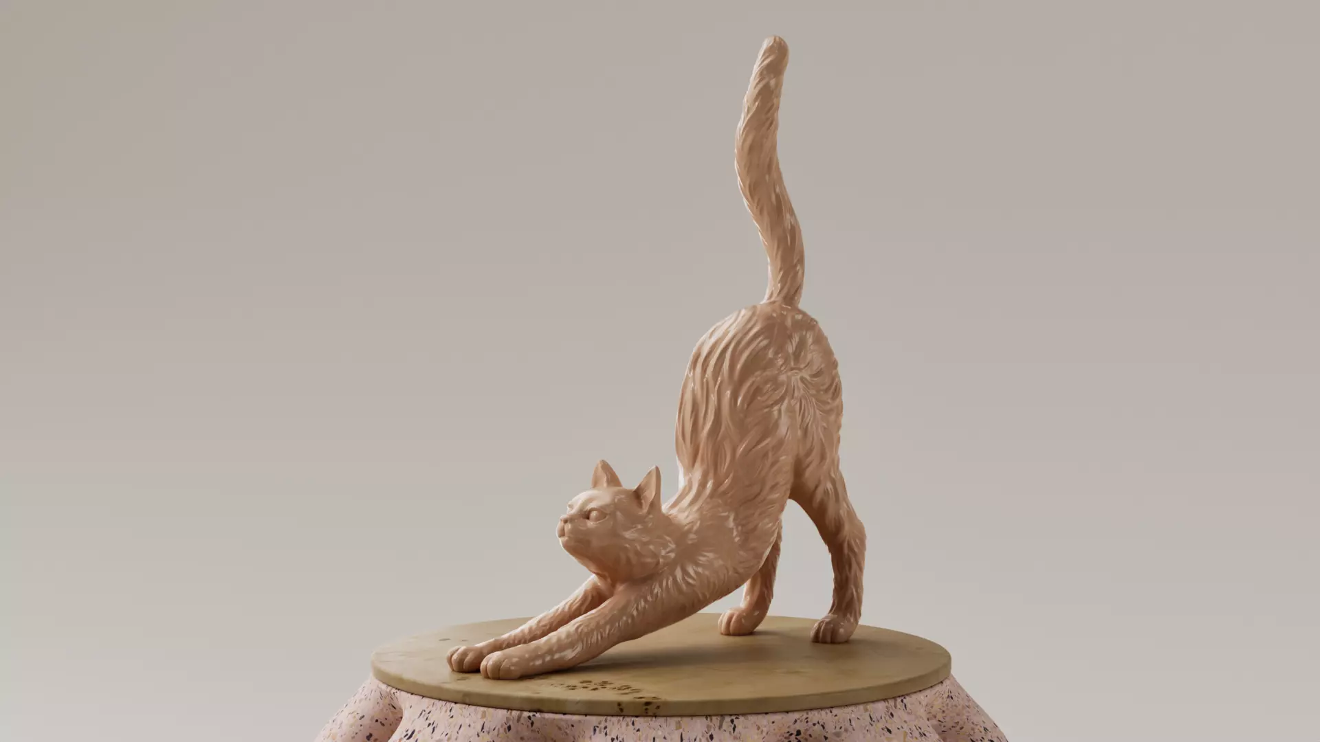 ESCULTURA - GATO 3D print model_0
