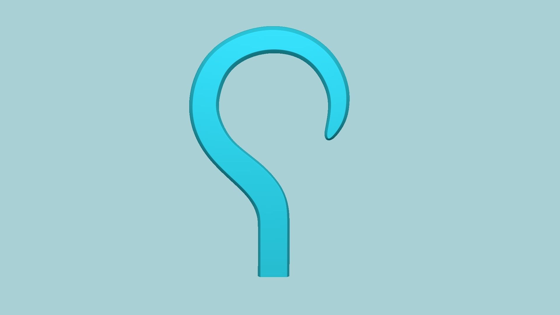 Real Size Pirate Hook - Cosplay Fantasy Costume Easy Print 3D print model_7