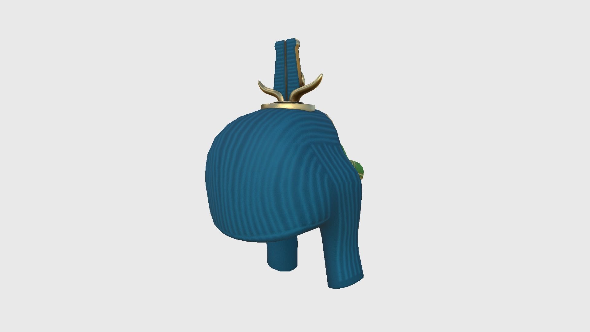 Sobek Mask A10 - Egyptian Gods Character Clothing Low-poly 3D model_3