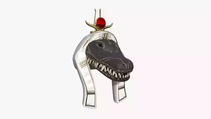 Sobek Mask A08 - Egyptian Gods Character Clothing Low-poly 3D model
