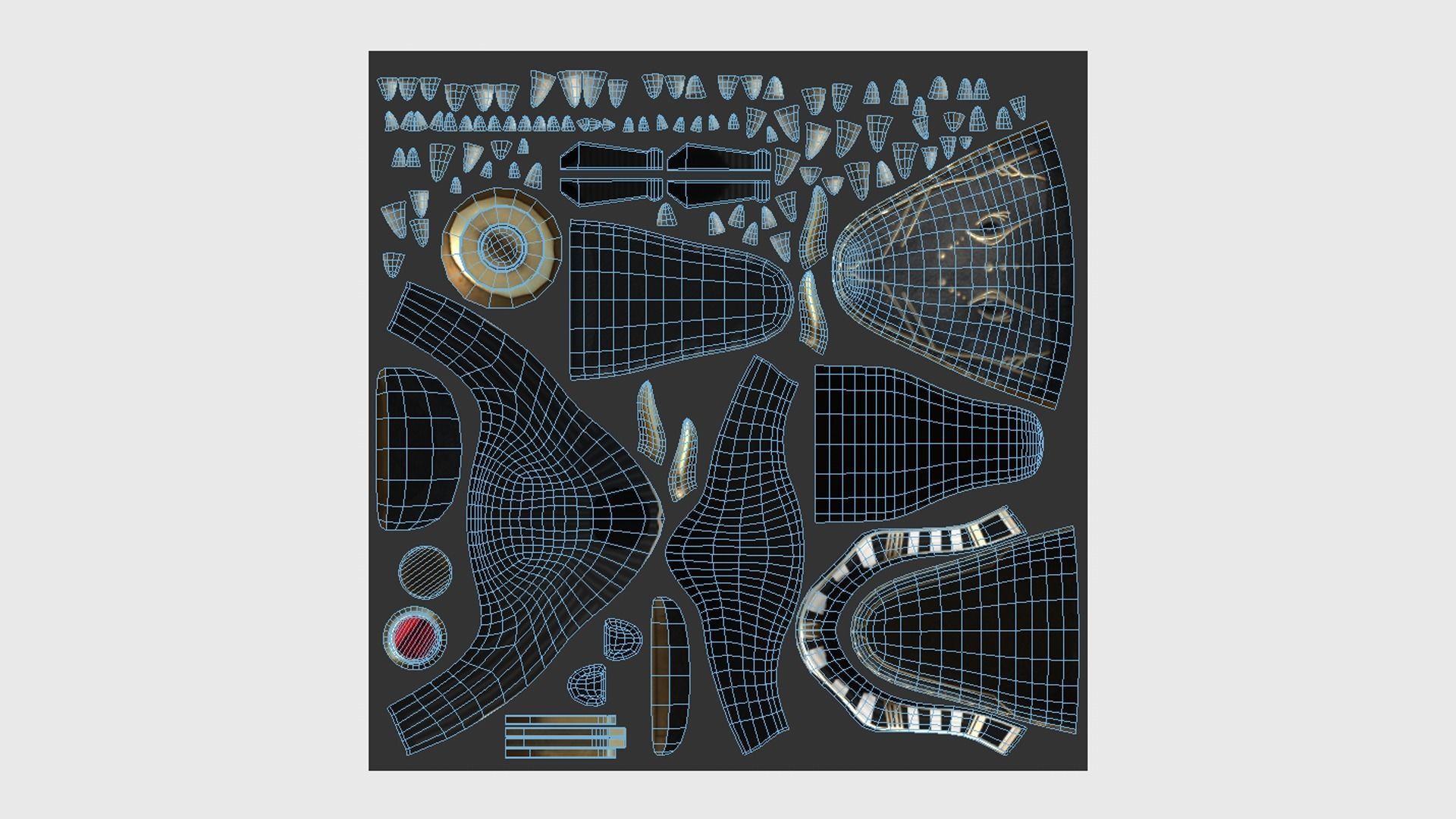 Sobek Mask A07 - Egyptian Gods Character Clothing Low-poly 3D model_5