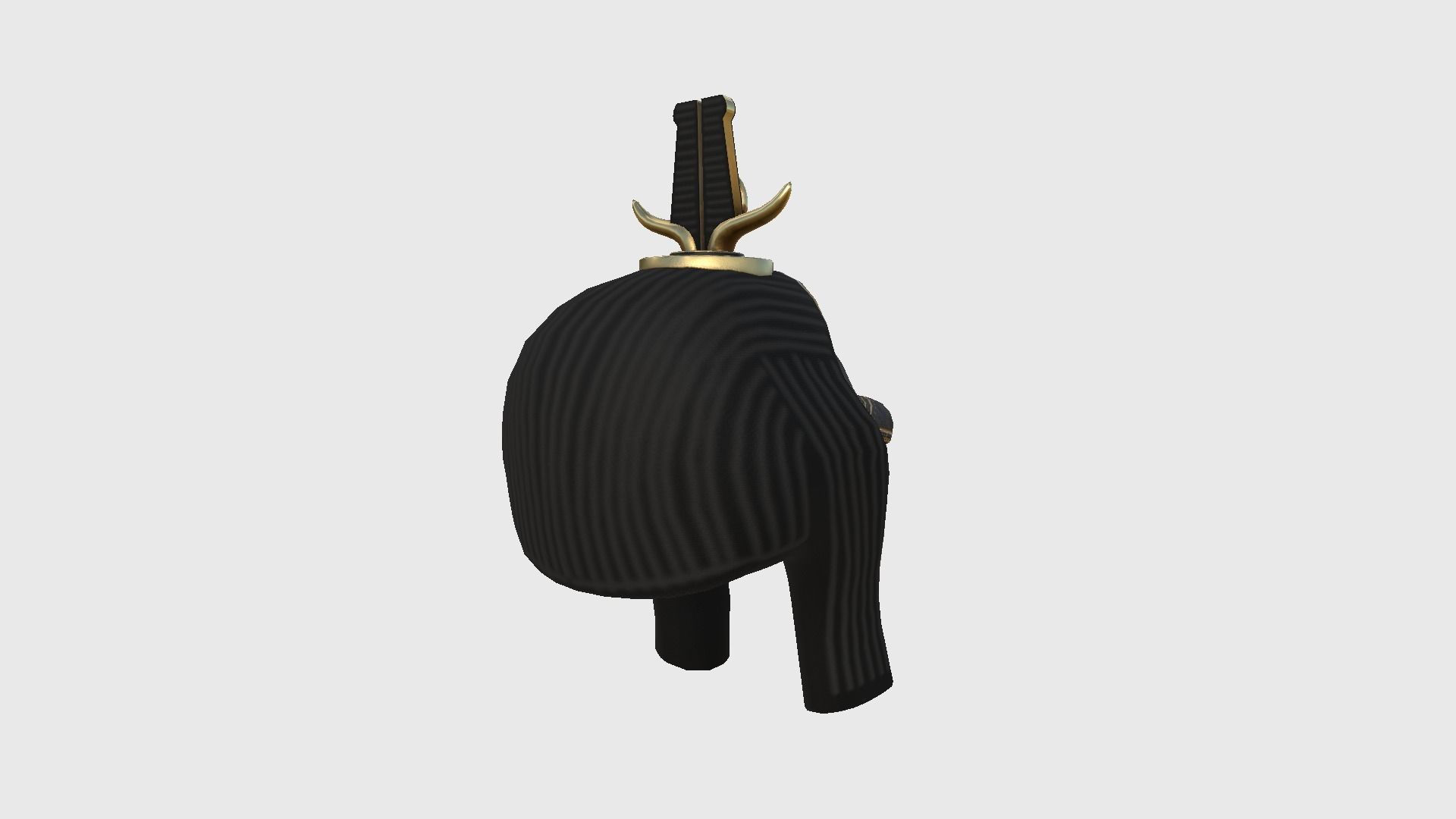 Sobek Mask A07 - Egyptian Gods Character Clothing Low-poly 3D model_3