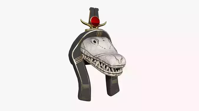 Sobek Mask A06 - Egyptian Gods Character Clothing Low-poly 3D model