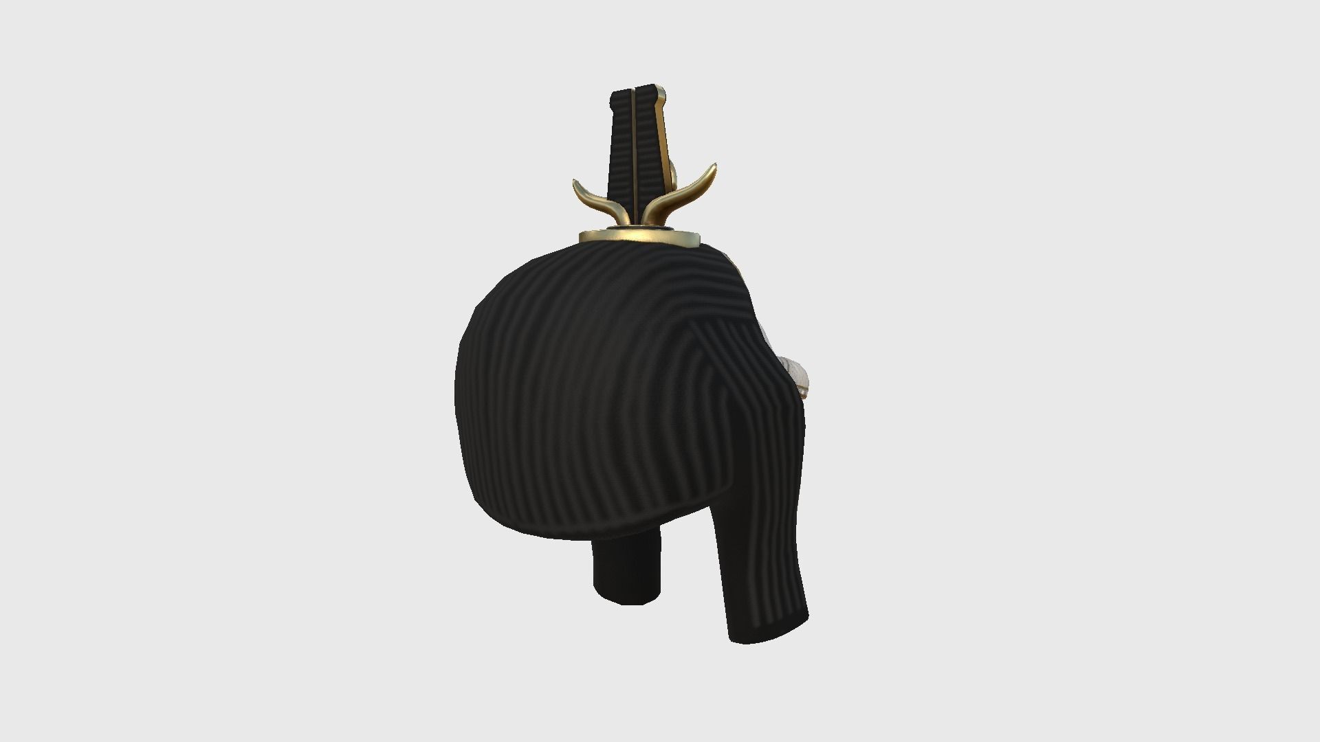 Sobek Mask A06 - Egyptian Gods Character Clothing Low-poly 3D model_3