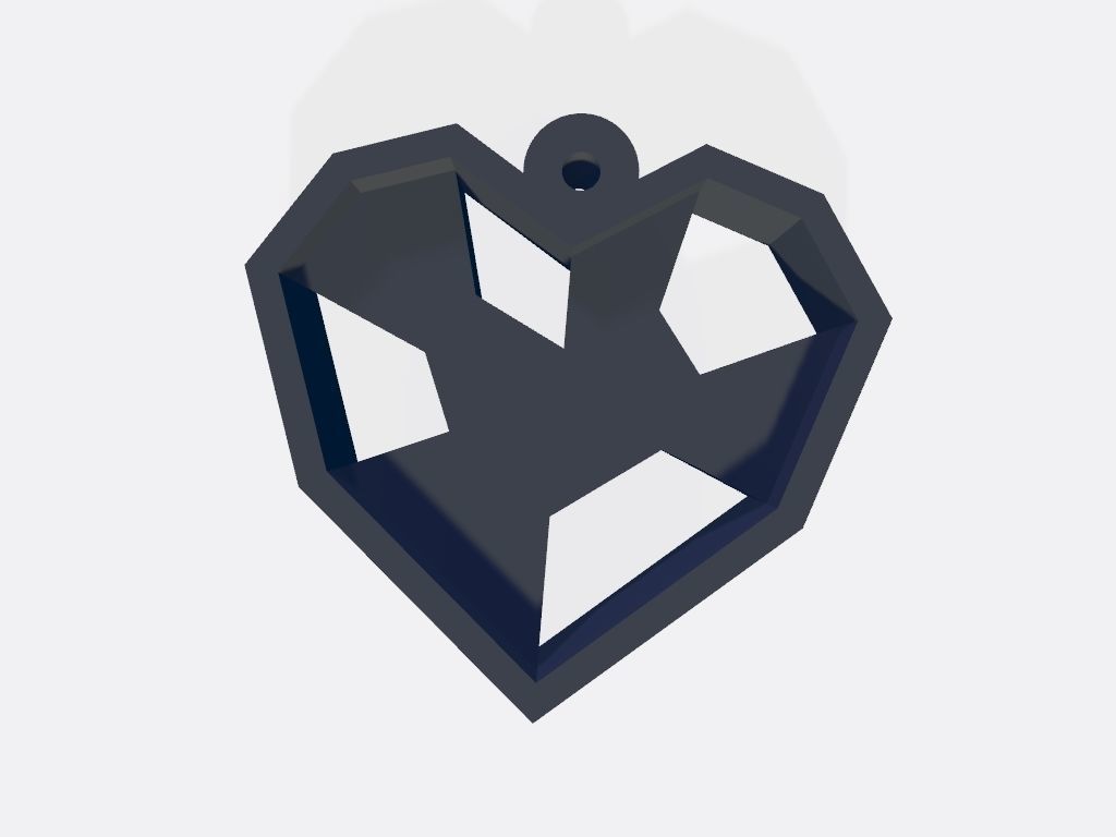 SET 10 KEYCHAINS 3D print models heart potter pokeball 3D print model_3