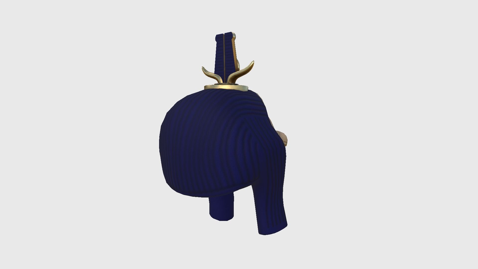 Sobek Mask A05 - Egyptian Gods Character Clothing Low-poly 3D model_3