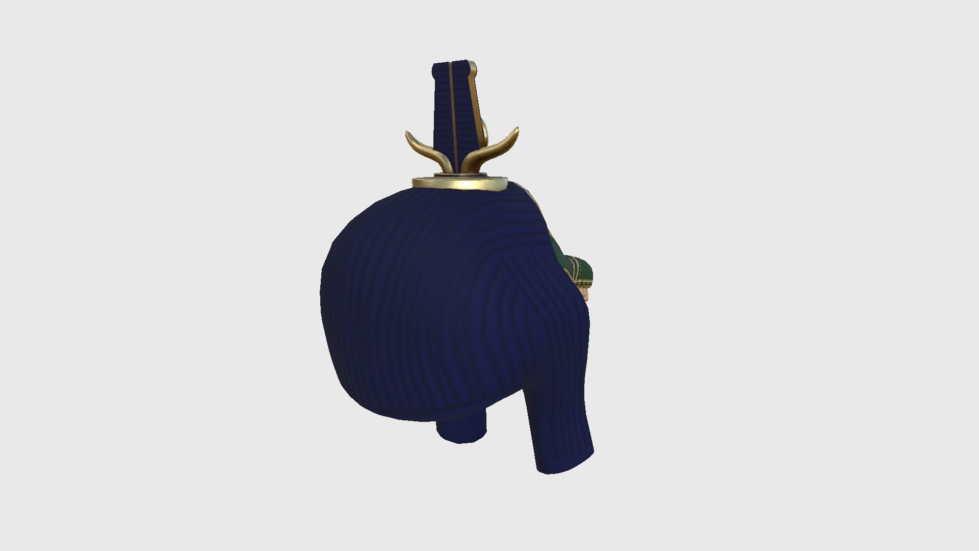 Sobek Mask A04 - Egyptian Gods Character Clothing Low-poly 3D model_3