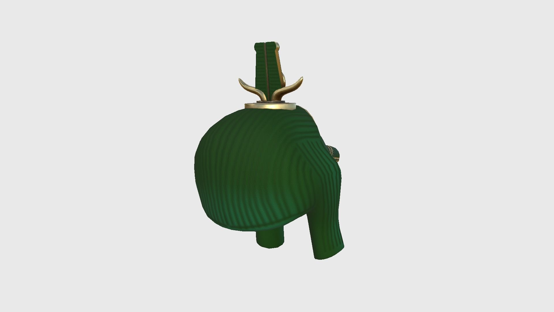 Sobek Mask A03 - Egyptian Gods Character Clothing Low-poly 3D model_3