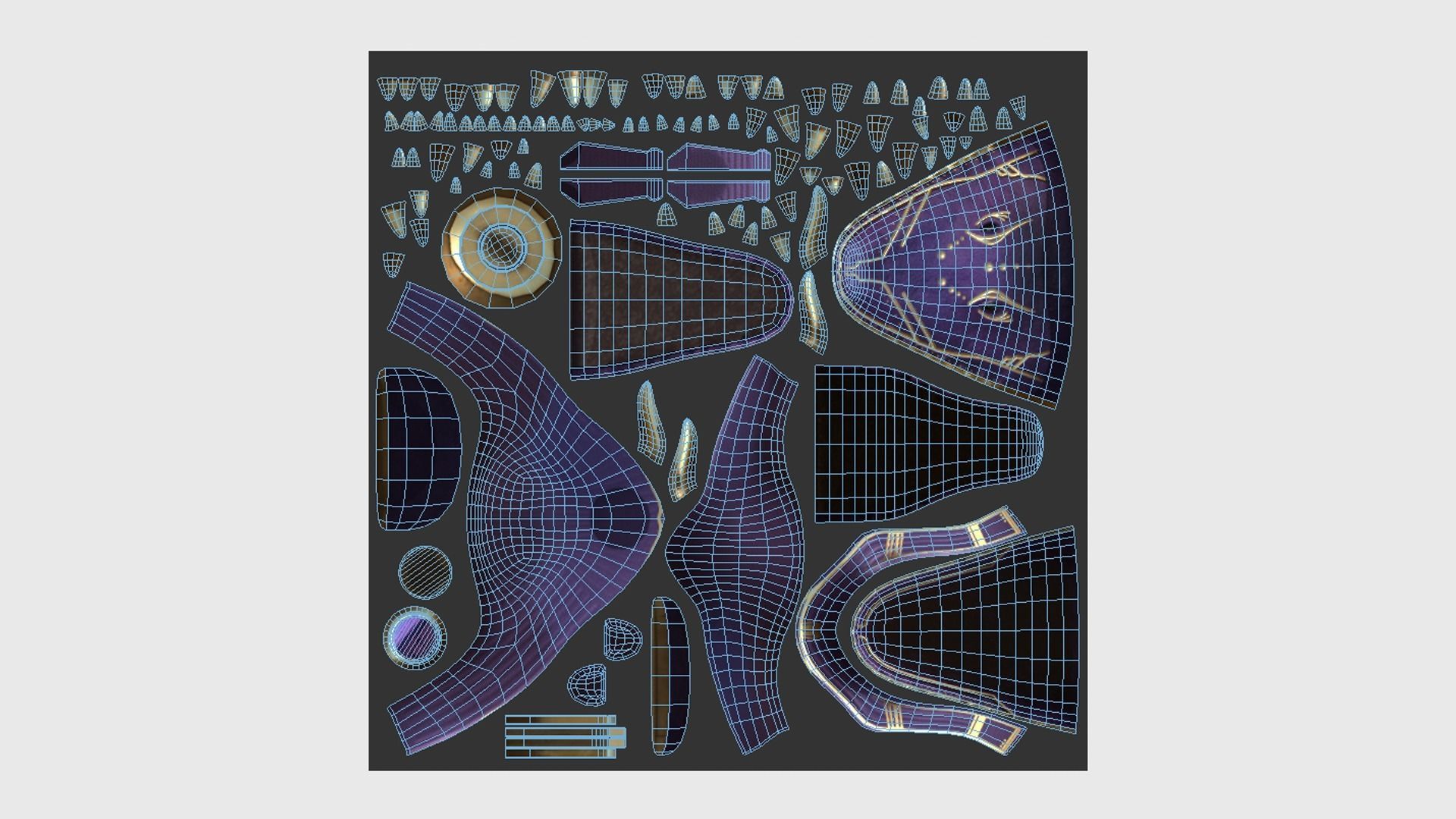 Sobek Mask A02 - Egyptian Gods Character Clothing Low-poly 3D model_5