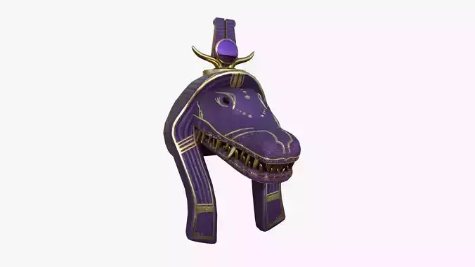 Sobek Mask A02 - Egyptian Gods Character Clothing Low-poly 3D model