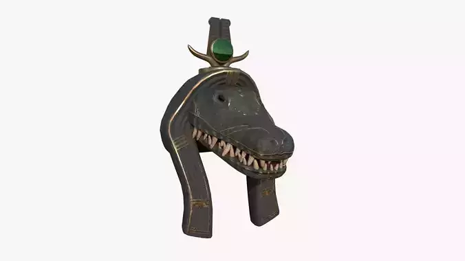Sobek Mask A01 - Egyptian Gods Character Clothing Low-poly 3D model