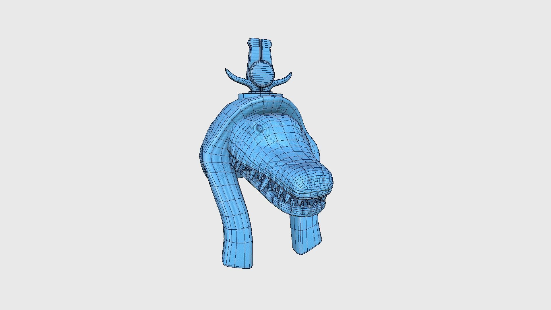 Sobek Mask A01 - Egyptian Gods Character Clothing Low-poly 3D model_18