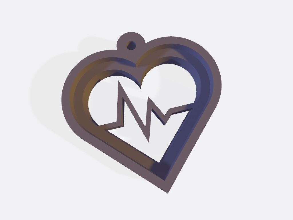 SET 10 KEYCHAINS 3D print models easter egg heart 3D print model_9