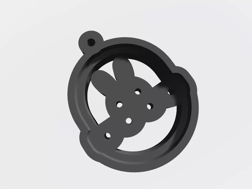 SET 10 KEYCHAINS 3D print models easter egg heart 3D print model_0