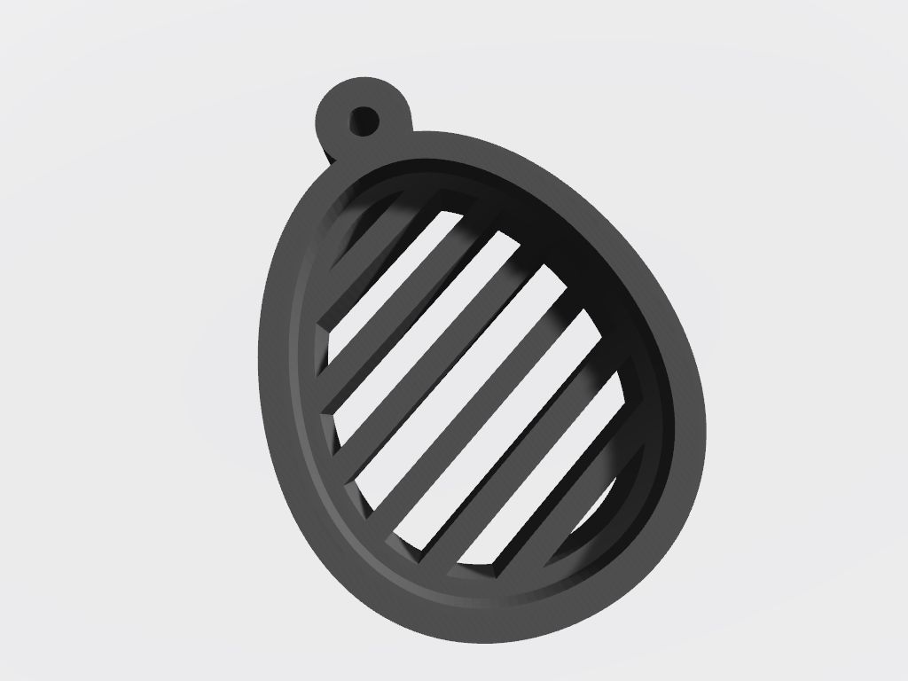 SET 10 KEYCHAINS 3D print models easter egg heart 3D print model_3