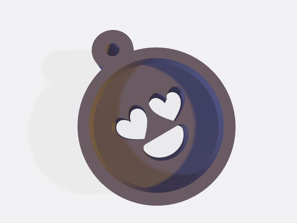 SET 10 KEYCHAINS 3D print models easter egg heart 3D print model_7