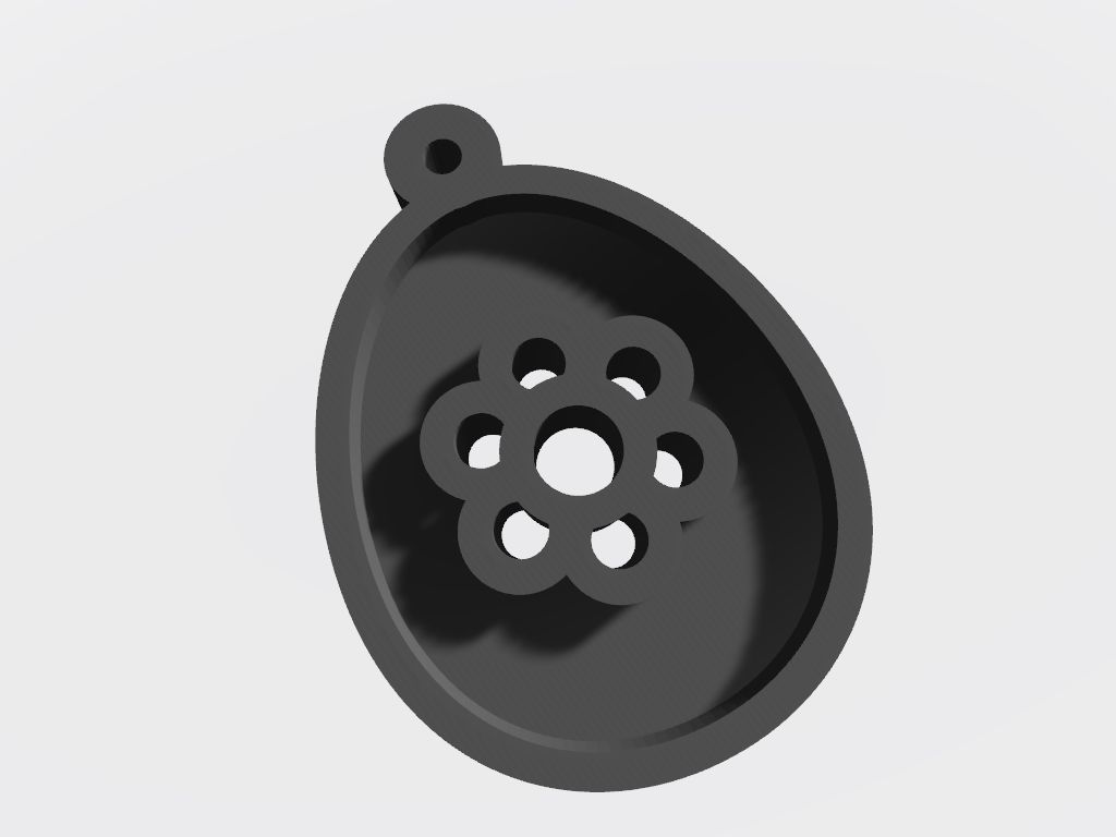 SET 10 KEYCHAINS 3D print models easter egg heart 3D print model_4