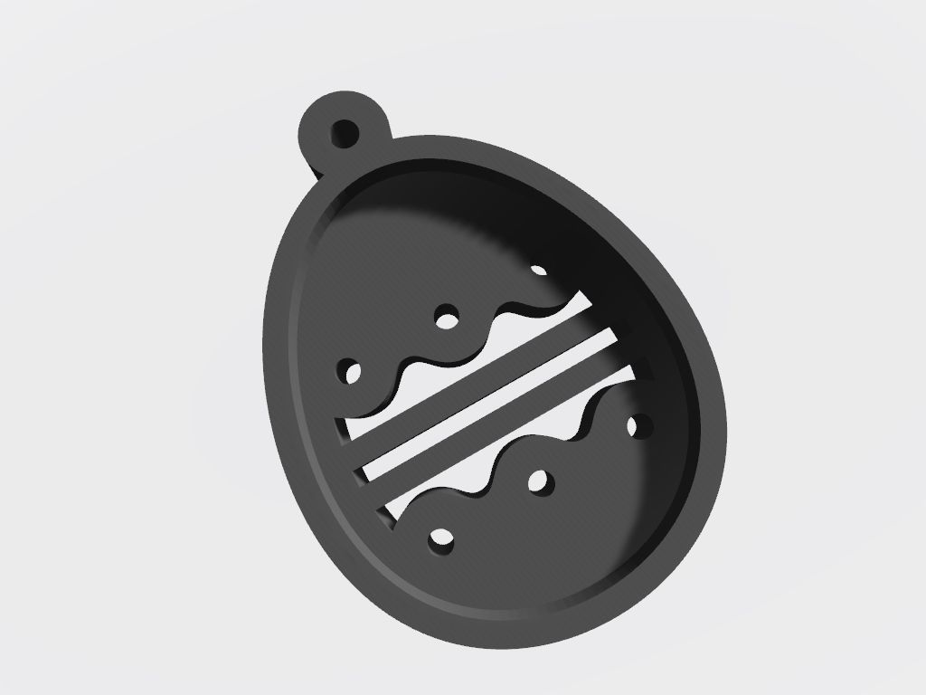 SET 10 KEYCHAINS 3D print models easter egg heart 3D print model_2