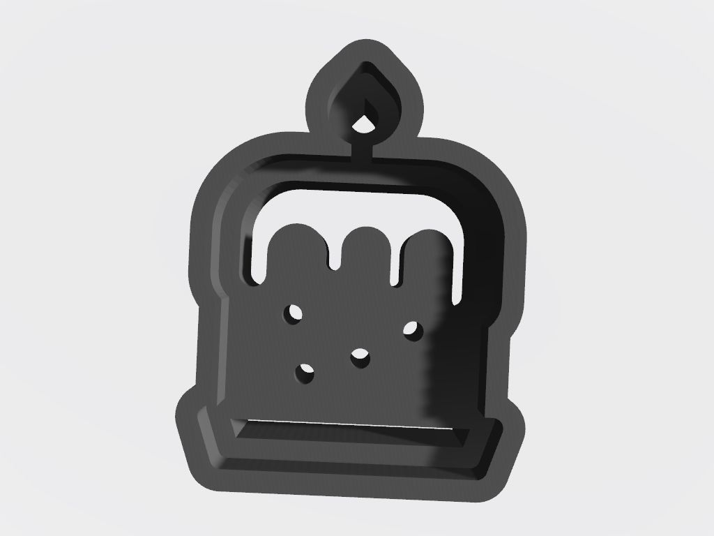 SET 10 KEYCHAINS 3D print models easter egg heart 3D print model_1