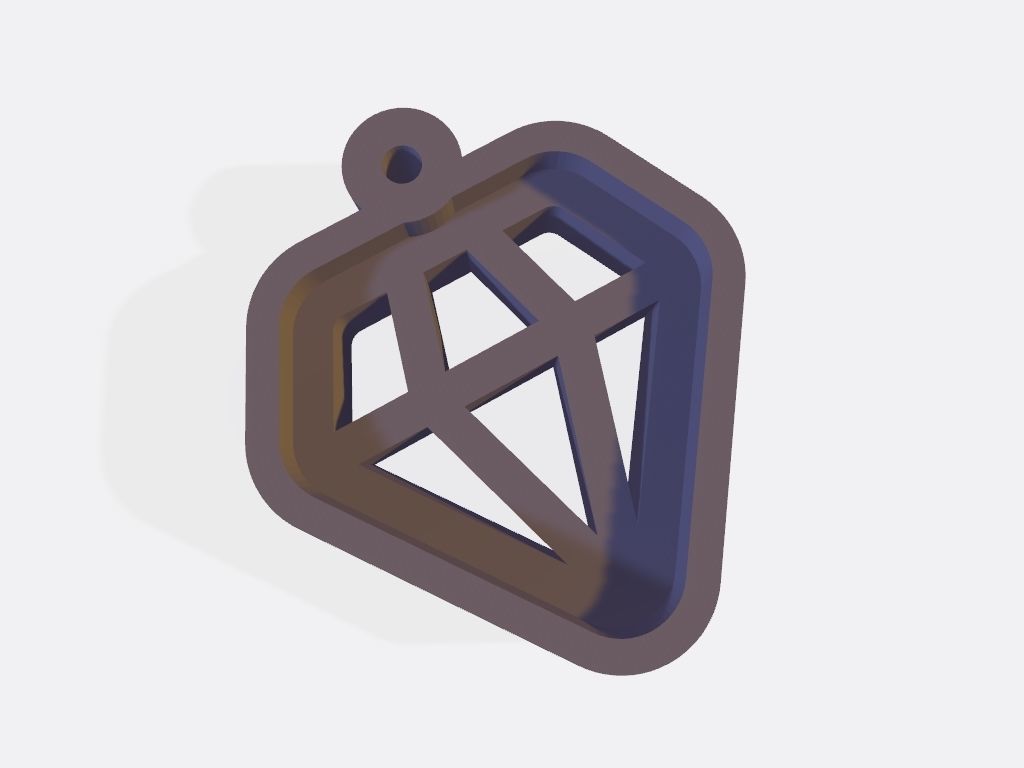 SET 10 KEYCHAINS 3D print models heart pumpkin diamond 3D print model_4