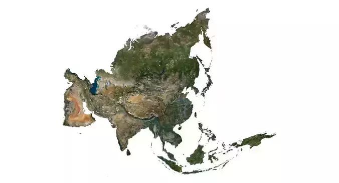 Asia Topography Model