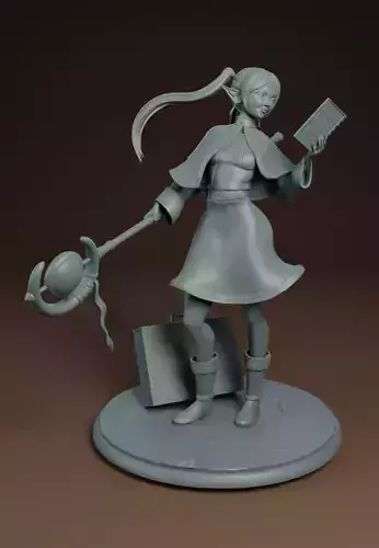 Frieren Reading  sculpture 20 cm