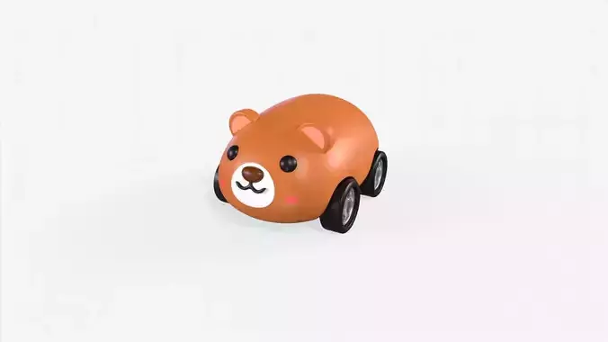 Cartoon Bear Car Cute