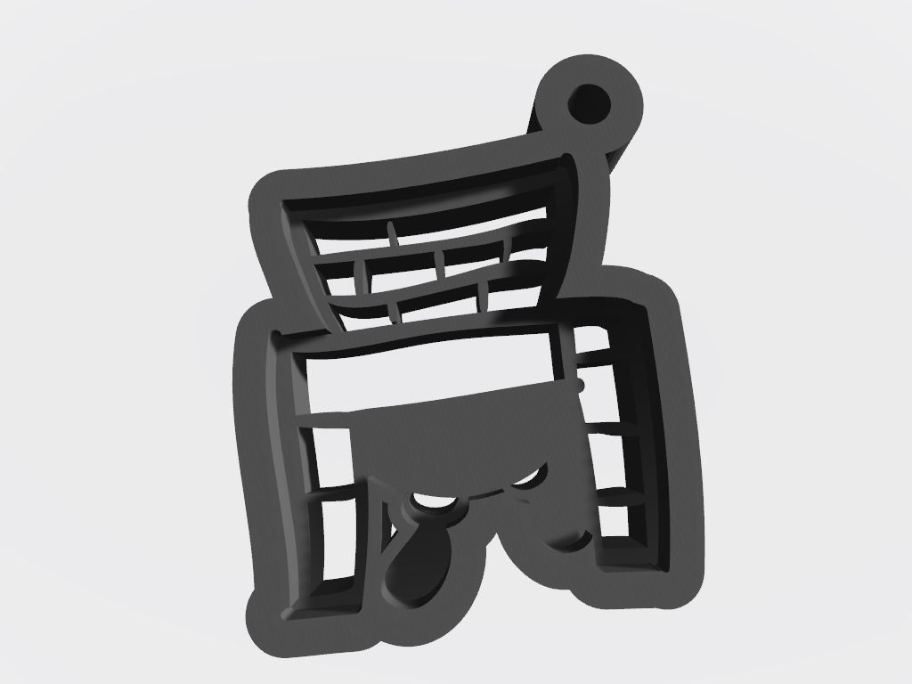 SET 10 KEYCHAINS 3D print models santa christmas snowflake 3D print model_3