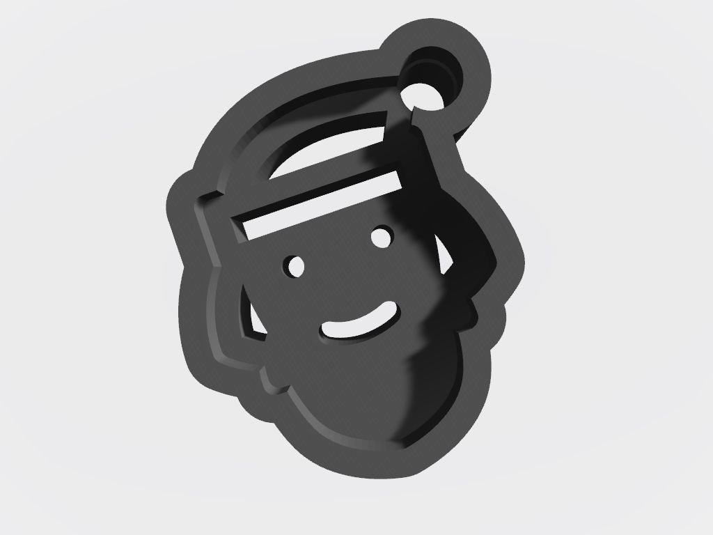 SET 10 KEYCHAINS 3D print models santa christmas snowflake 3D print model_2