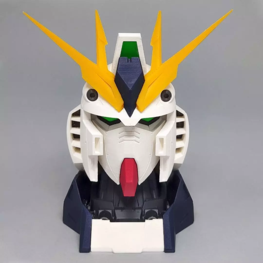 Nu Gundam Bust 3D print model_0
