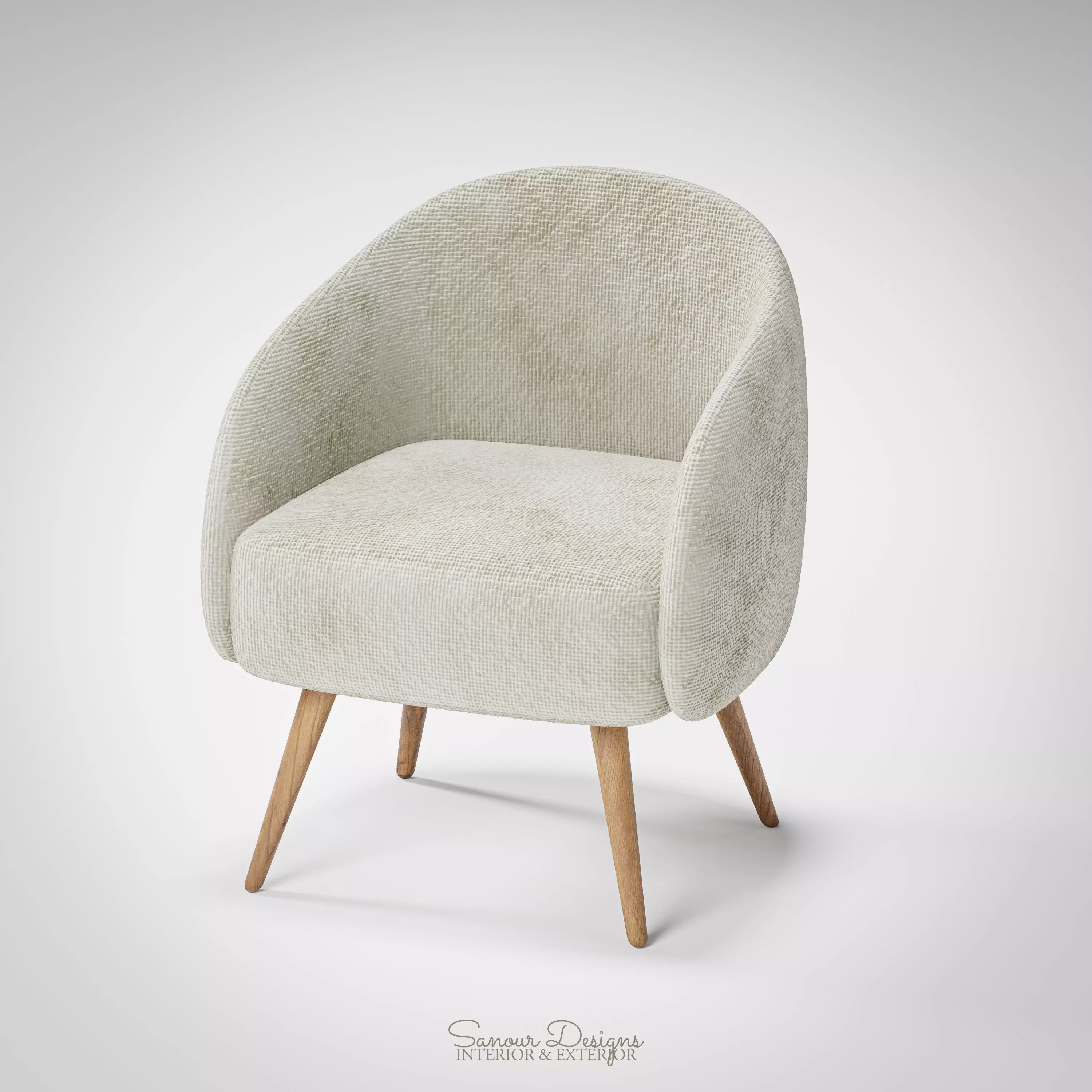 Modern Arm Chair Free 3D model