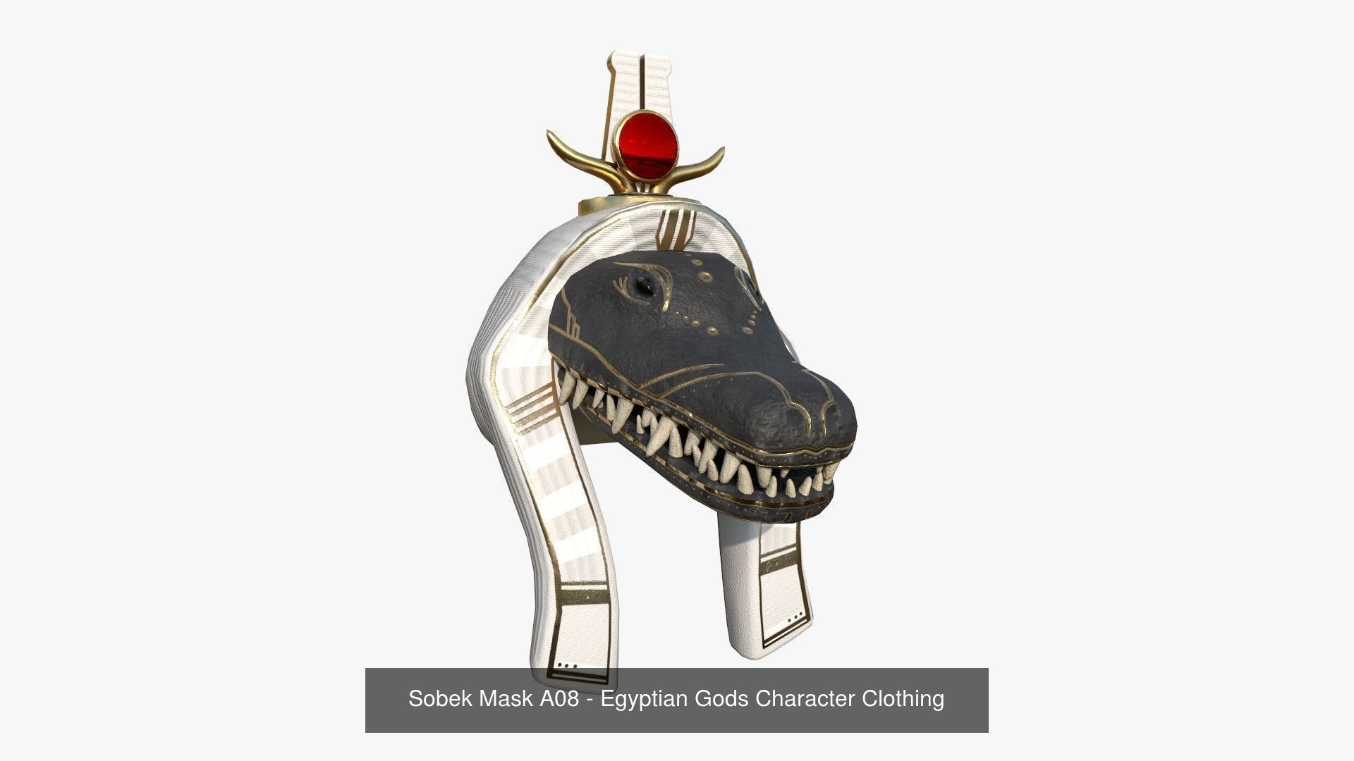 10 Sobek Mask A Collection - Egyptian Gods Character Clothing  _3