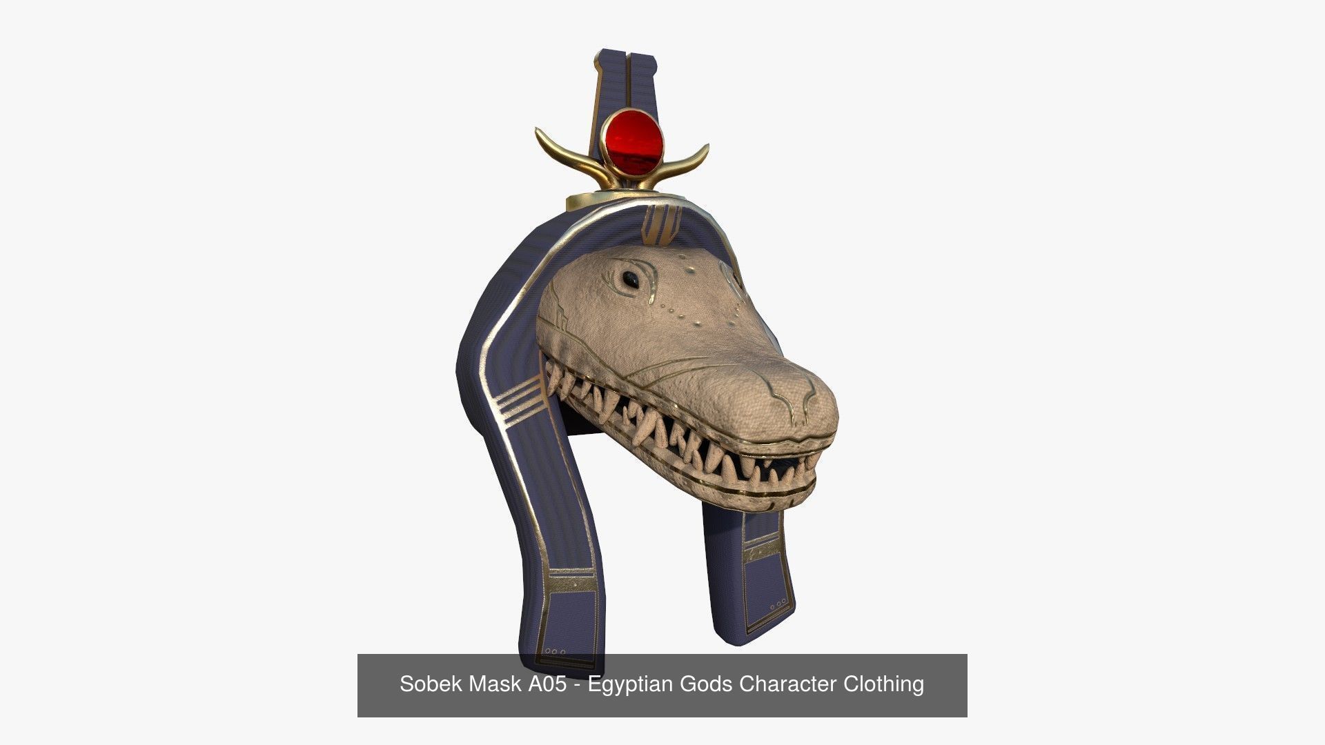 10 Sobek Mask A Collection - Egyptian Gods Character Clothing  _6