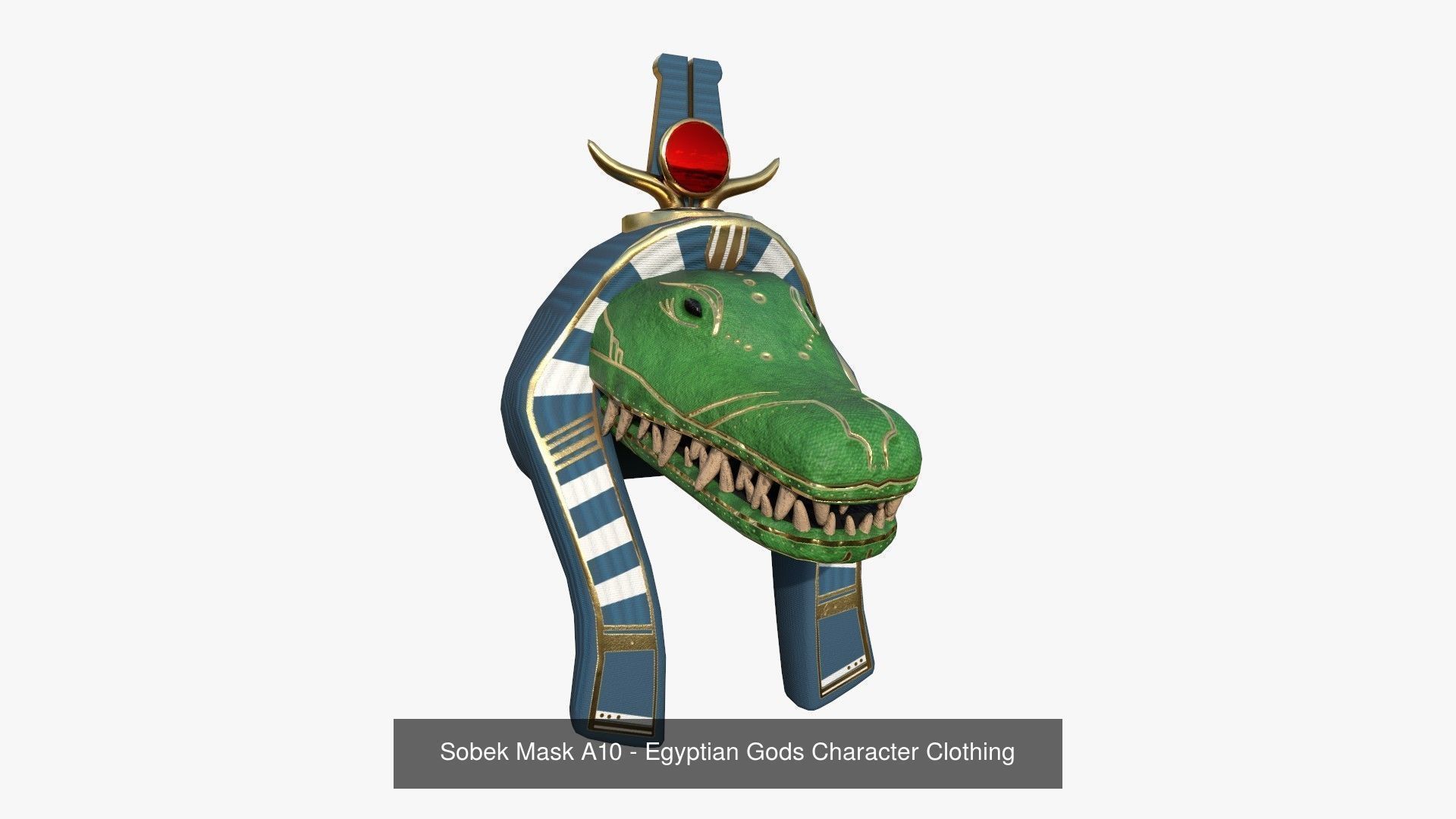 10 Sobek Mask A Collection - Egyptian Gods Character Clothing  _1