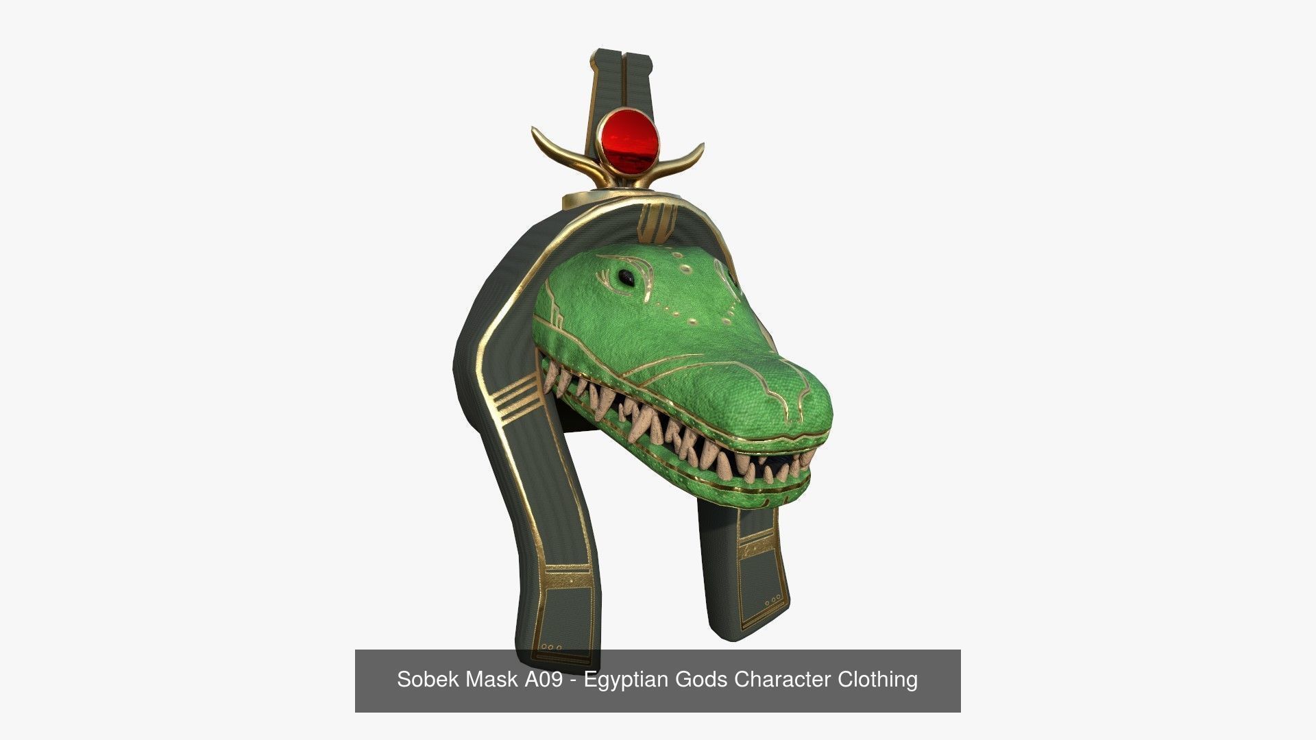 10 Sobek Mask A Collection - Egyptian Gods Character Clothing  _2