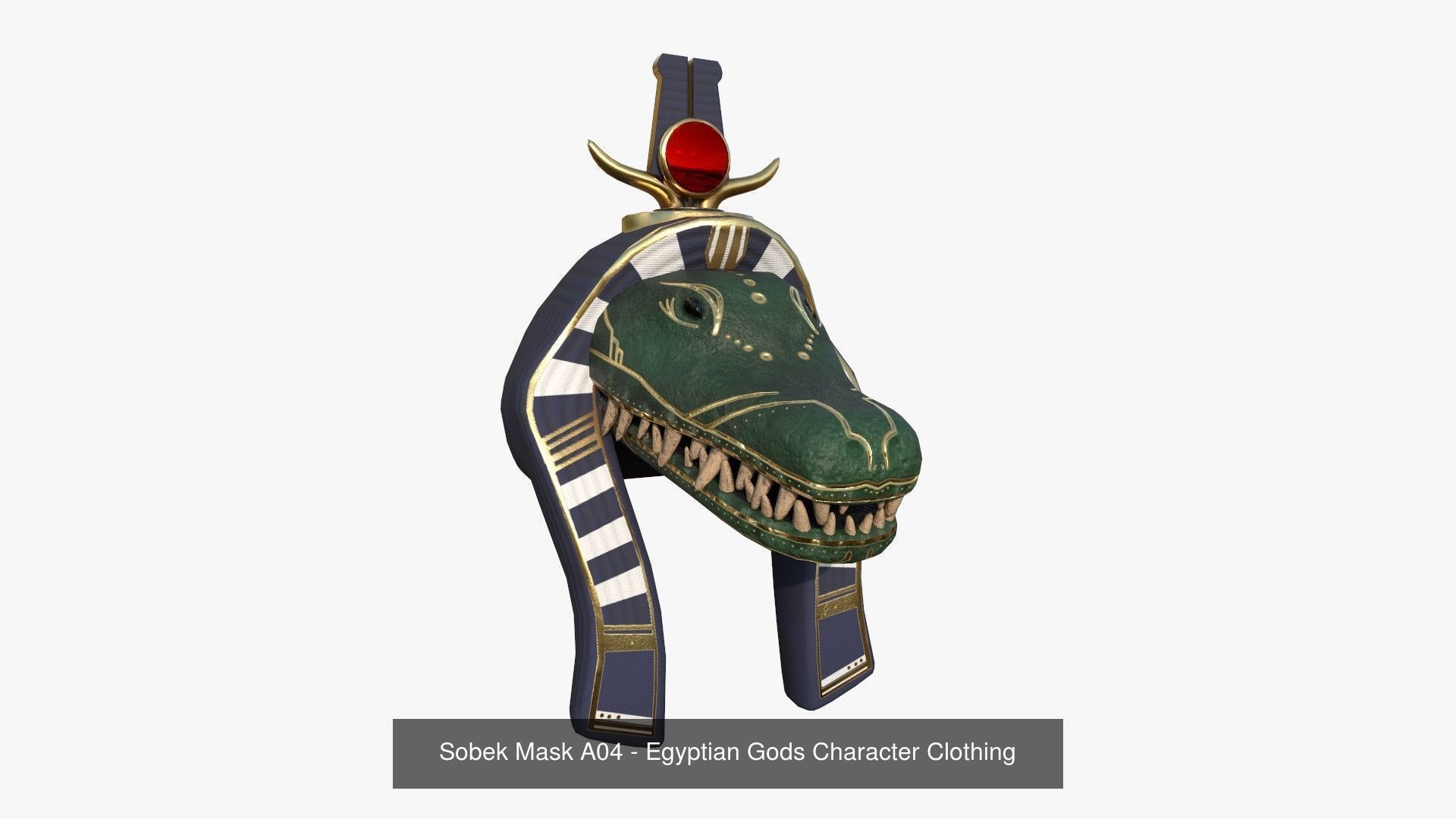 10 Sobek Mask A Collection - Egyptian Gods Character Clothing  _7
