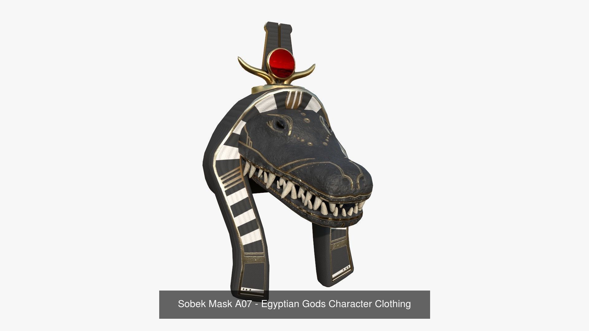 10 Sobek Mask A Collection - Egyptian Gods Character Clothing  _4