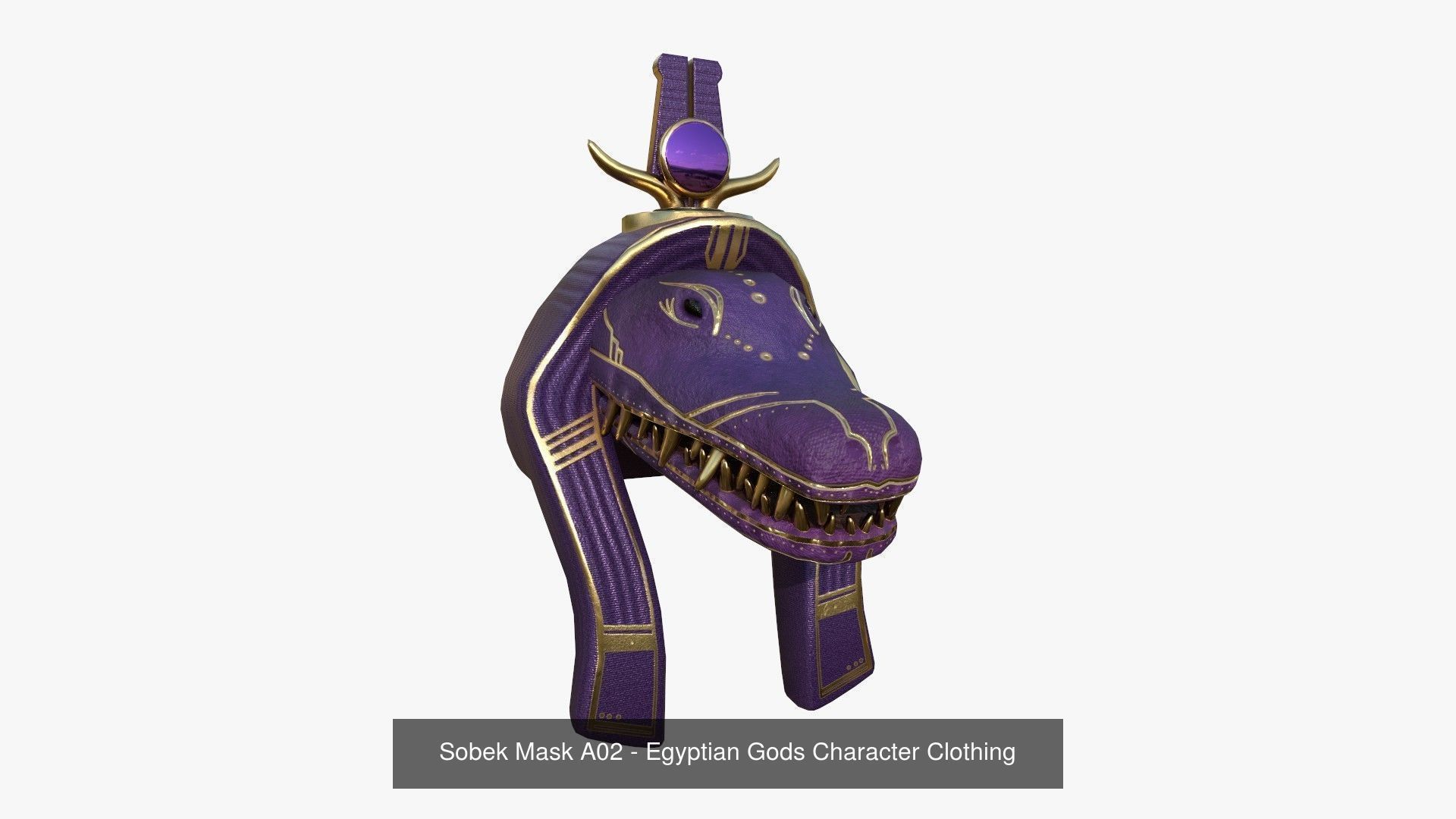 10 Sobek Mask A Collection - Egyptian Gods Character Clothing  _9