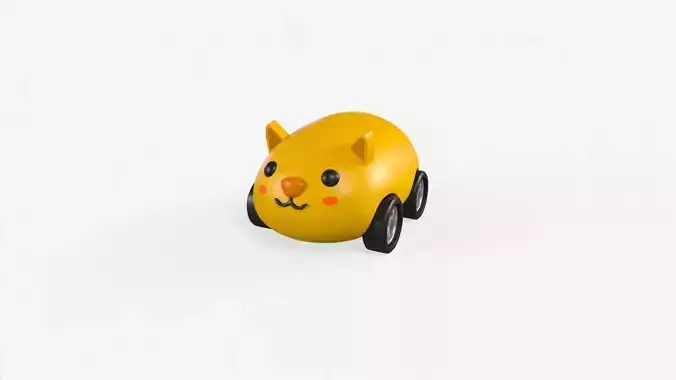 Cartoon Cat Car Cute