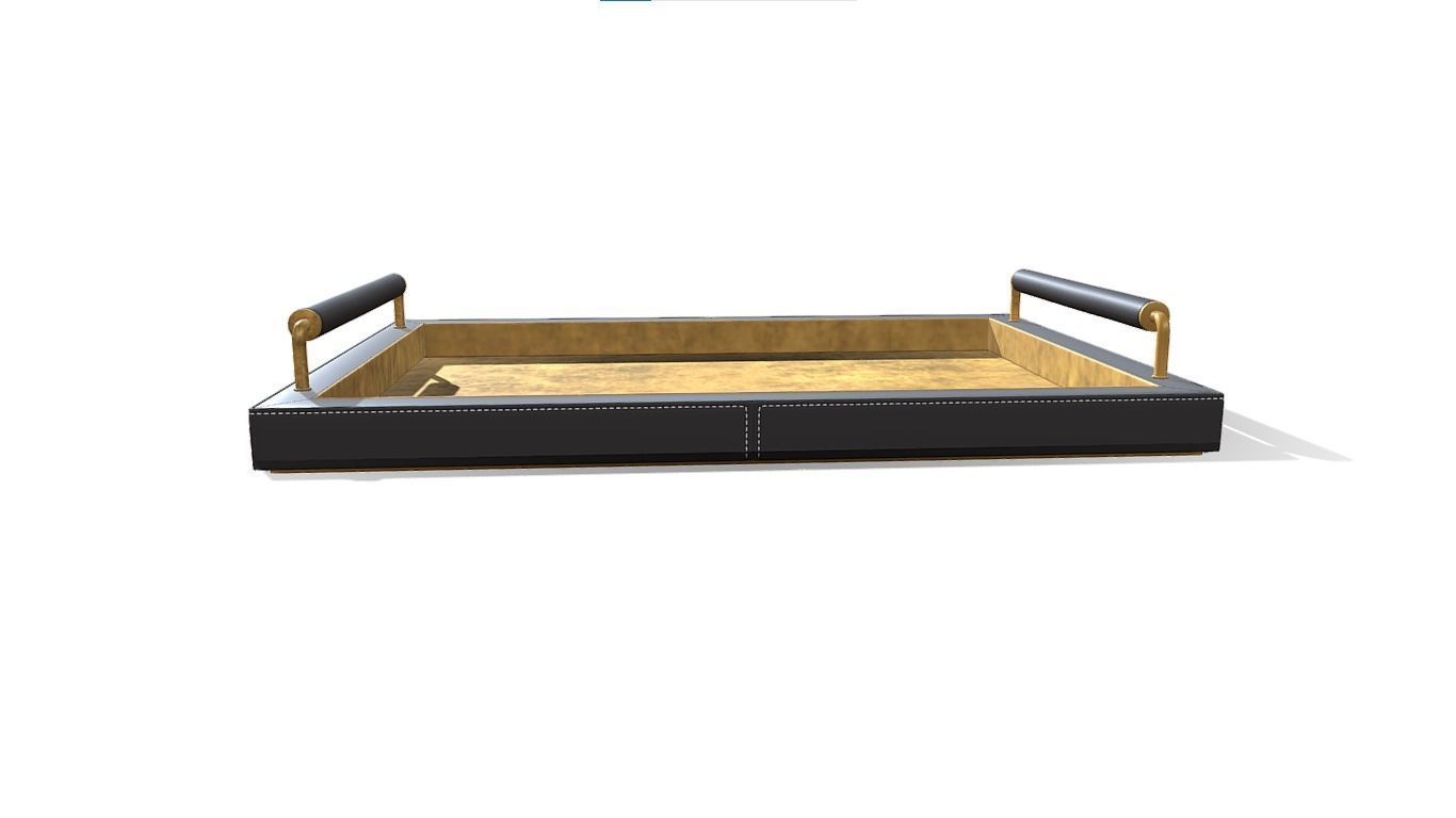 Tray new stylish Low-poly 3D model_1