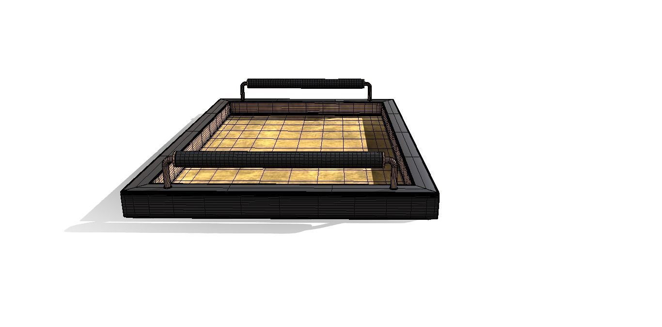 Tray new stylish Low-poly 3D model_7