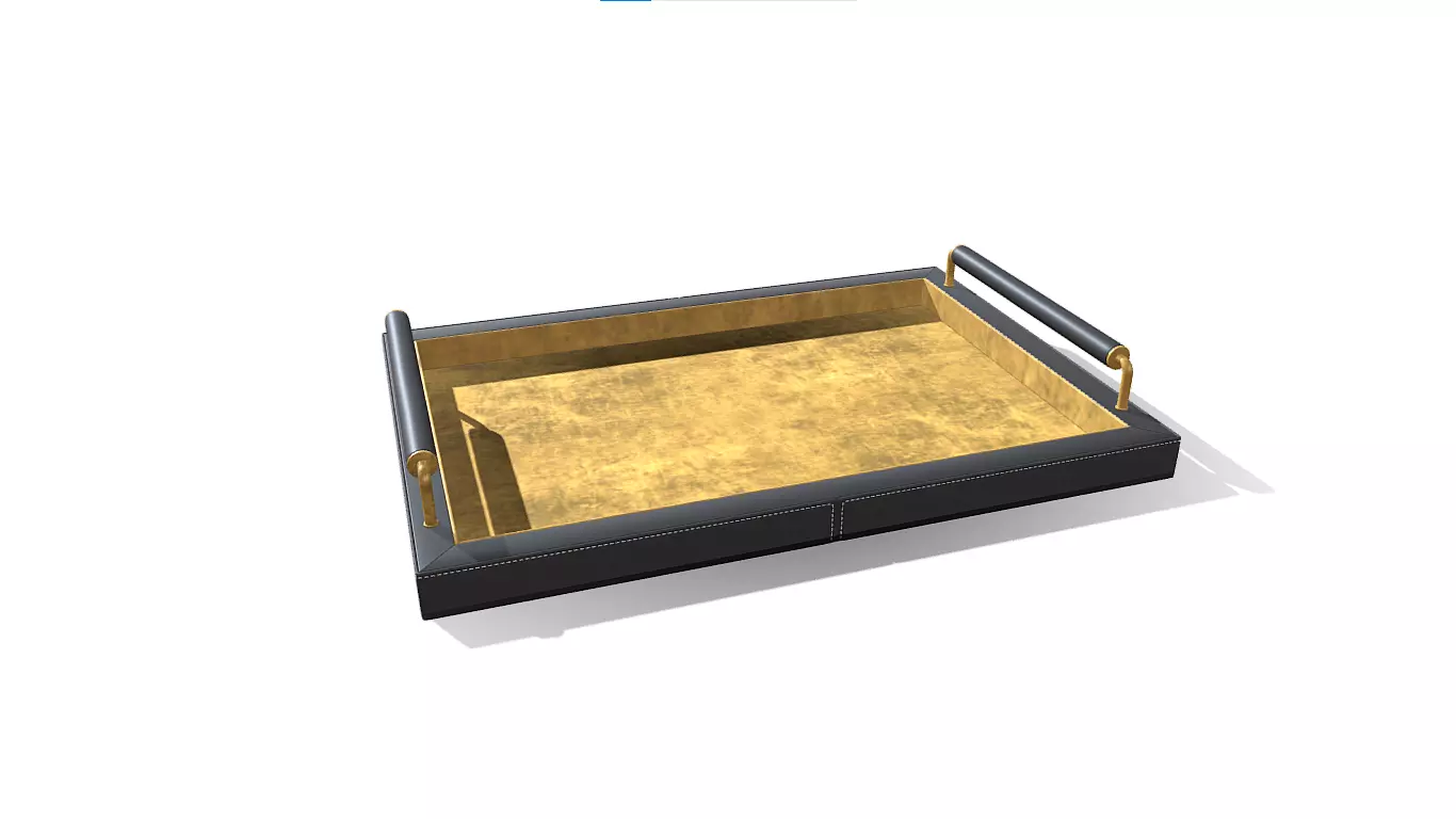 Tray new stylish Low-poly 3D model_0