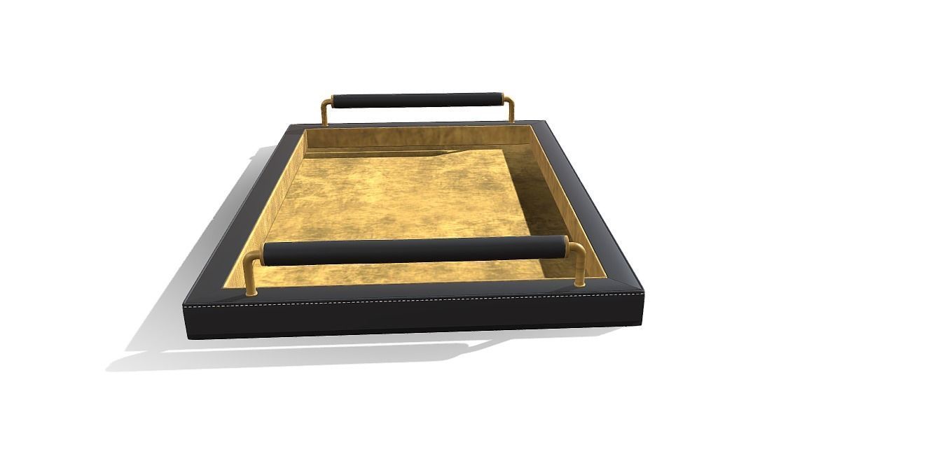 Tray new stylish Low-poly 3D model_3