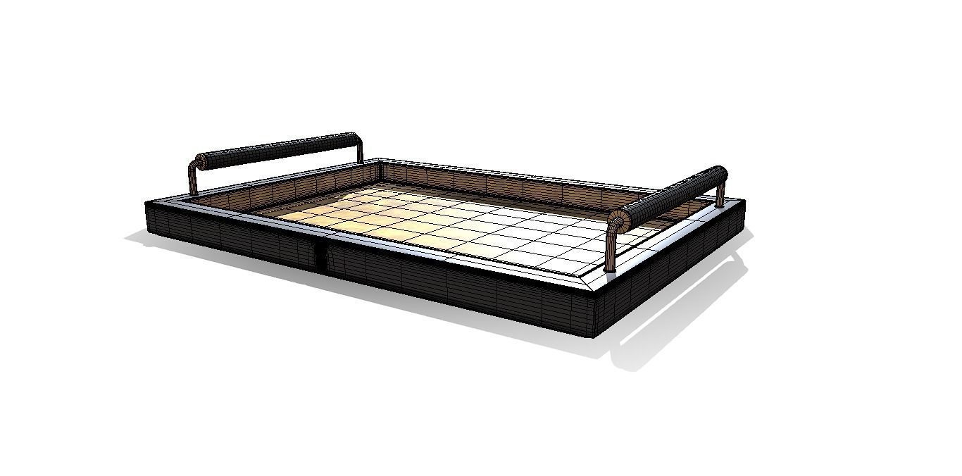 Tray new stylish Low-poly 3D model_6