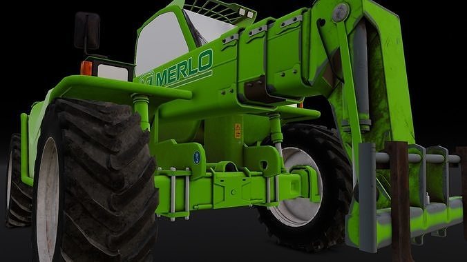 Loader Machine 3D Model Low-poly 3D model
