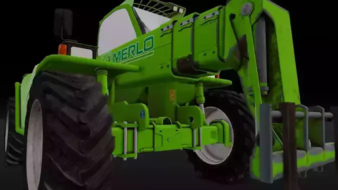 Loader Machine 3D Model Low-poly 3D model