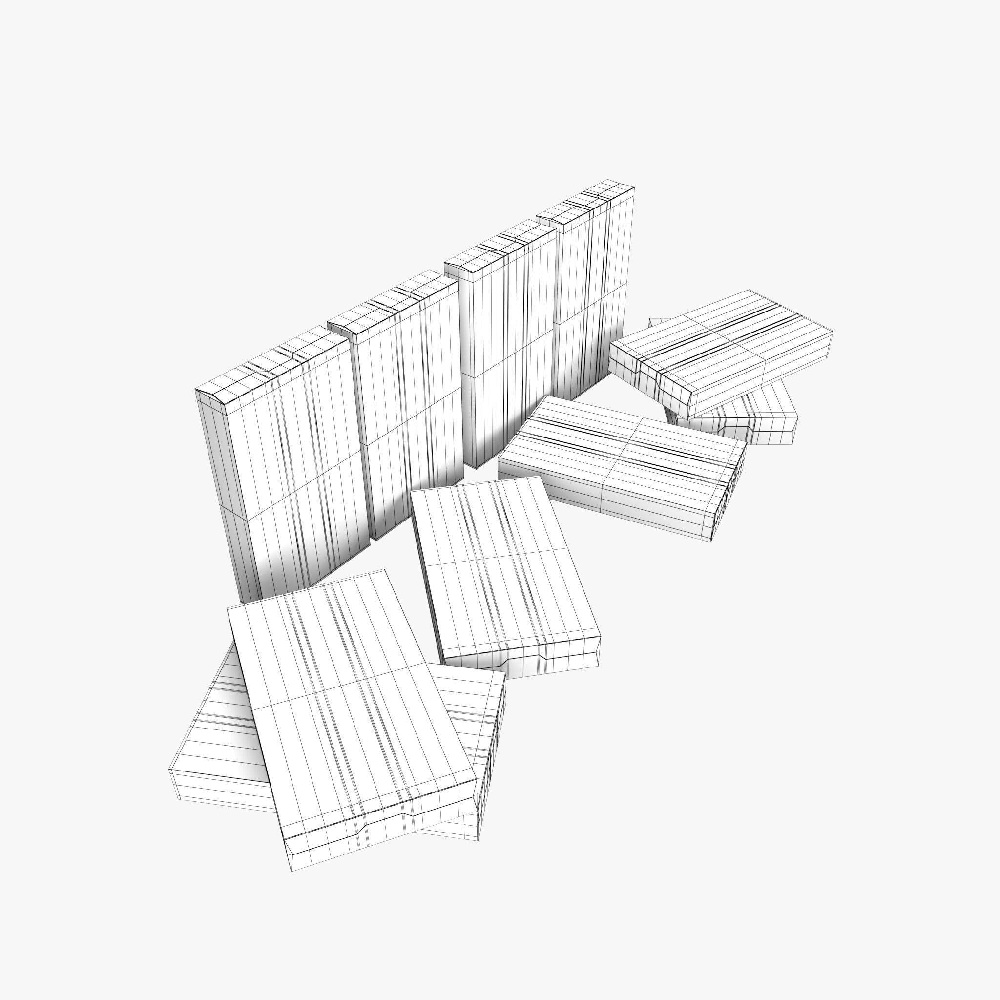 Corn Flakes Low-poly 3D model_25