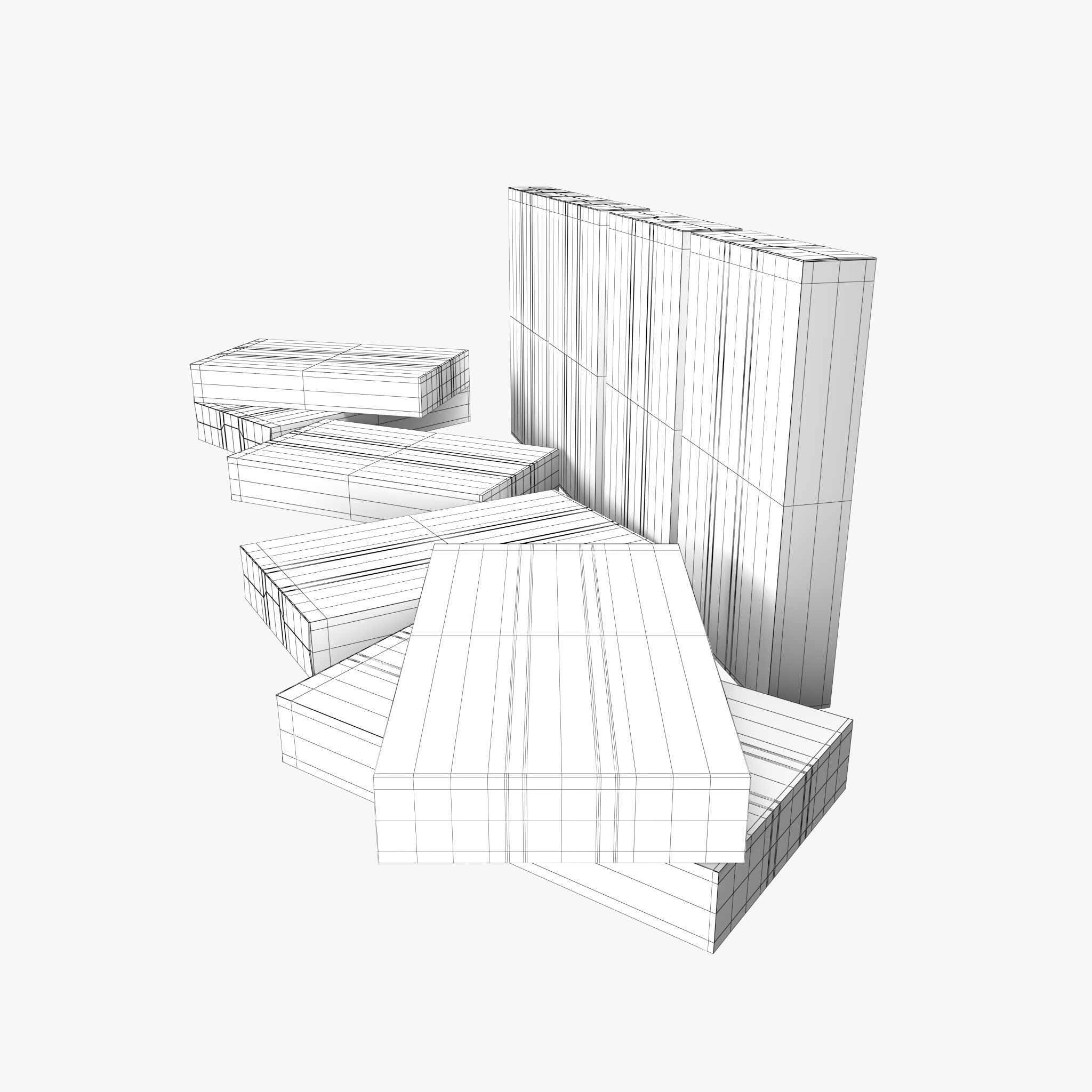 Corn Flakes Low-poly 3D model_26