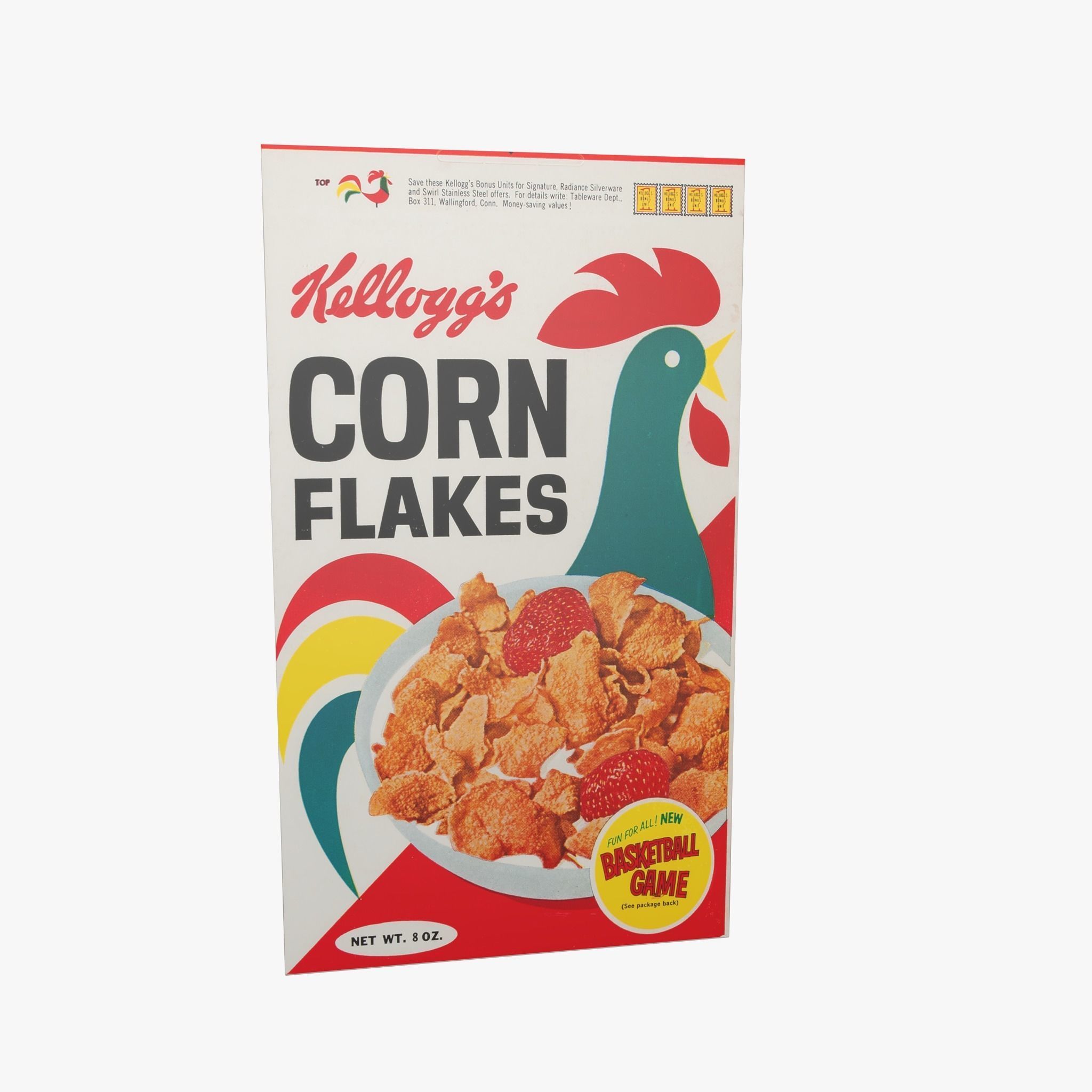 Corn Flakes Low-poly 3D model_1